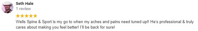 Chiropractic Belton TX Patient Testimonial